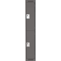 Casiers Clean Line, 2 niveaux, 12" x 18" x 72", Acier, Charbon, Rivet (assembl&eacute;) Maritime Industrial Rubber