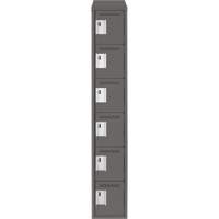 Petits casiers Clean Line, 6 niveaux, 12" x 18" x 78", Acier, Charbon, Rivet (assembl&eacute;) Maritime Industrial Rubber