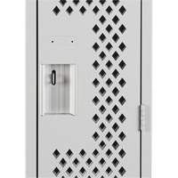 Casiers Clean Line, 12" x 12" x 72", Acier, Gris, Rivet (assembl&eacute;), Perfor&eacute; Maritime Industrial Rubber