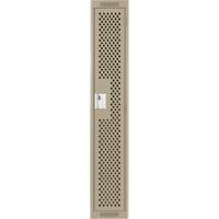 Casiers Clean Line, 12" x 12" x 72", Acier, Beige, Rivet (assembl&eacute;), Perfor&eacute; Maritime Industrial Rubber