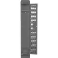 Casiers Clean Line, 12" x 12" x 82", Acier, Charbon, Rivet (assembl&eacute;), Perfor&eacute; Maritime Industrial Rubber