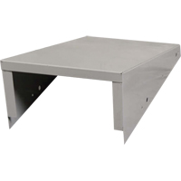 Casiers &eacute;conomiques &agrave; dessus inclin&eacute; Clean Line, Bloc de 1, 18" p x 12" la x 6" ha, Gris, Acier Maritime Industrial Rubber