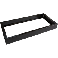 Base encastr&eacute;e pour casiers robustes enti&egrave;rement soud&eacute;e Concorde, 3 Blocs, 4" lo x 36" la x 17" p, Noir, Acier Maritime Industrial Rubber