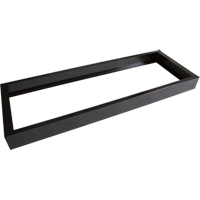 Base encastr&eacute;e pour casiers robustes enti&egrave;rement soud&eacute;e Concorde, 4 Blocs, 4" lo x 48" la x 17" p, Noir, Acier Maritime Industrial Rubber