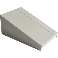 Dessus inclin&eacute; pour casiers robustes enti&egrave;rement soud&eacute; Concorde, Bloc de 1, 18" p x 12" la x 6" ha, Gris, Acier Maritime Industrial Rubber