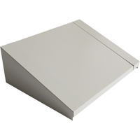 Dessus inclin&eacute; pour casiers robustes enti&egrave;rement soud&eacute; Concorde, Bloc de 2, 18" p x 24" la x 6" ha, Gris, Acier Maritime Industrial Rubber