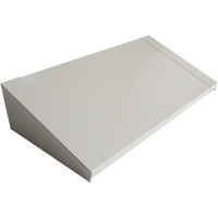Dessus inclin&eacute; pour casiers robustes enti&egrave;rement soud&eacute; Concorde, Bloc de 3, 18" p x 36" la x 6" ha, Gris, Acier Maritime Industrial Rubber