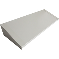 Dessus inclin&eacute; pour casiers robustes enti&egrave;rement soud&eacute; Concorde, Bloc de 4, 18" p x 48" la x 6" ha, Gris, Acier Maritime Industrial Rubber