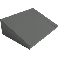 Dessus inclin&eacute; pour casiers robustes enti&egrave;rement soud&eacute; Concorde, Bloc de 2, 18" p x 24" la x 6" ha, Acier Maritime Industrial Rubber
