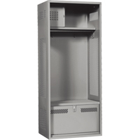 Casier pour &eacute;quipement, Acier, 24" la x 24" p x 72" h, Gris Maritime Industrial Rubber