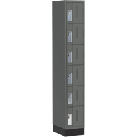 Casiers robustes Concorde, 6 niveaux, 12" x 18" x 76", Acier, Charbon, Soud&eacute; (assembl&eacute;) Maritime Industrial Rubber