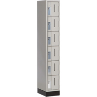 Casiers robustes Concorde, 6 niveaux, 12" x 18" x 76", Acier, Gris, Soud&eacute; (assembl&eacute;) Maritime Industrial Rubber