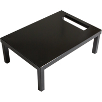 Base autoportante pour casiers robustes enti&egrave;rement soud&eacute;e Concorde, 4 Blocs, 6" lo x 48" la x 18" p, Noir, Acier Maritime Industrial Rubber
