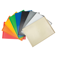Fond de casier, Convient aux casiers 12" x 18", Gris p&acirc;le, Plastique Maritime Industrial Rubber