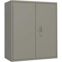 Armoire de rangement Lo-Boy, Acier, 2 Tablettes, 40" h x 36" la x 18" P, Gris Maritime Industrial Rubber