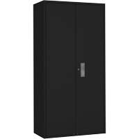 Armoire garde-robe, Acier, 36" la x 18" p x 72" h, Noir Maritime Industrial Rubber