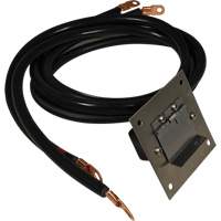 Panneau de douille polaris&eacute;e en acier inoxydable &agrave; brancher, 4 AWG, C&acirc;ble 5' Maritime Industrial Rubber