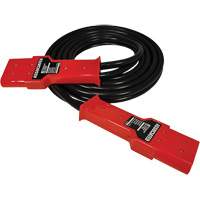 C&acirc;ble robuste &agrave; fiche double, 1 AWG, C&acirc;ble 12' Maritime Industrial Rubber