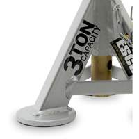 Performance Shorty Low Profile Jack Stands, 3 tons Capacity, 11" - 17" H Maritime Industrial Rubber