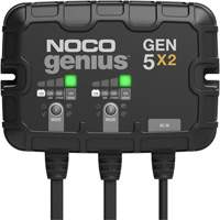 Chargeur de batterie embarqu&eacute; &agrave; 2 sorties de 10 amp&egrave;res Gen5X2 Genius Maritime Industrial Rubber