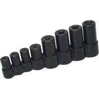 Tap Socket Set, 8 Pieces, 1/4"/3/8" Drive Size Maritime Industrial Rubber