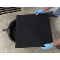Plateau de drainage ovale noir Maritime Industrial Rubber