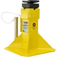 Jack Stands with Adjustable Screw Top Saddle, Locking Pin, 15-1/2" - 20-1/2" H Maritime Industrial Rubber