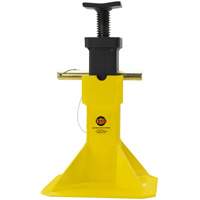 Jack Stands with Adjustable Screw Top Saddle, Locking Pin, 15-1/2" - 20-1/2" H Maritime Industrial Rubber