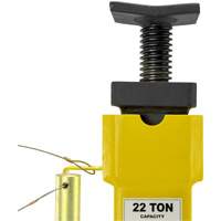 Jack Stands with Adjustable Screw Top Saddle, Locking Pin, 15-1/2" - 20-1/2" H Maritime Industrial Rubber
