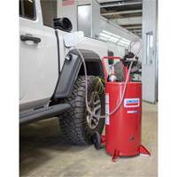 25-Gallon Steel Fuel Caddy with 2-Way Rotary Pump Maritime Industrial Rubber