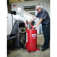 25-Gallon Steel Fuel Caddy with 2-Way Rotary Pump & Filter Maritime Industrial Rubber