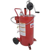25-Gallon Steel Fuel Caddy with 2-Way Rotary Pump & Filter Maritime Industrial Rubber