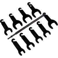 10-Piece Pneumatic Fan Clutch Wrench Set Maritime Industrial Rubber
