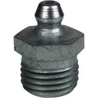 Straight Extra-Short Grease Fitting, Steel, 0.25 NPT Thread Maritime Industrial Rubber