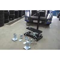 Cric de service de plancher, 14 tonne(s) Capacit&eacute;, 8-1/4" Abaiss&eacute;e, 20" &eacute;lev&eacute;e, Air comprim&eacute;/hydraulique Maritime Industrial Rubber
