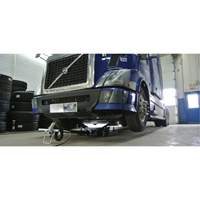 Cric de service de plancher, 14 tonne(s) Capacit&eacute;, 8-1/4" Abaiss&eacute;e, 20" &eacute;lev&eacute;e, Air comprim&eacute;/hydraulique Maritime Industrial Rubber