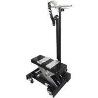 Cric de service de plancher &agrave; profil bas, 12 tonne(s) Capacit&eacute;, 7-1/2" Abaiss&eacute;e, 15" &eacute;lev&eacute;e, Air comprim&eacute;/hydraulique Maritime Industrial Rubber