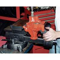 KT4800 Professional Reversible Mechanics Vise, 8" Jaw Width, 4-7/8" Throat Depth, Swivel Base Maritime Industrial Rubber