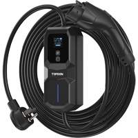 Fiche NEMA 6-50 portable PulseQ AC, 32 A, Niveau 2 CA, Connecteur Type 1 (SAE J1772) Maritime Industrial Rubber