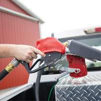 Red Automatic Gasoline Spout Nozzle Maritime Industrial Rubber