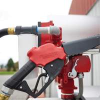 Red Ultra High-Flow Automatic Diesel Spout Nozzle Maritime Industrial Rubber