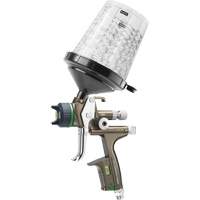Pistolet de peinture de premi&egrave;re qualit&eacute; pour peinture automobile avec psi num&eacute;rique X5500 HVLP 1,2 I RPS D, Entr&eacute;e d'air 1/4" NPT, 15,19 pi³/min, Capacit&eacute; 0,6 L/0,9 L, 0,17 psi Maritime Industrial Rubber
