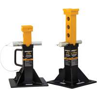 Heavy-Duty Jack Stand, Locking Pin, 22 Tons Capacity, 12-1/4" - 19-7/8" H Maritime Industrial Rubber