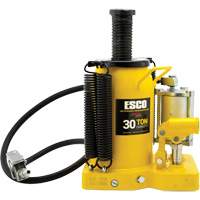 Cric-bouteille de s&eacute;rie Pro, 30 tonnes, Air comprim&eacute;/hydraulique, 20" Hauteur &eacute;lev&eacute;e Maritime Industrial Rubber