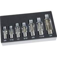 SAE Flare Nut Socket Set with Foam Tray, 7 Pieces, 3/8" Drive Size Maritime Industrial Rubber