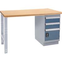 Industrial Duty Workbench, 36" W x 72" D x 34" H, 1000 lbs. Capacity Maritime Industrial Rubber
