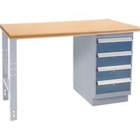 Industrial Duty Workbench, 36" W x 72" D x 34" H, 1000 lbs. Capacity Maritime Industrial Rubber