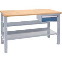 Industrial-Duty Workbench, 1000 lbs Cap., 72" W x 30" D, 34" H Maritime Industrial Rubber