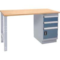 Industrial-Duty Workbench, Door w/ Drawer Combination, 1000 lbs Cap., 72" W x 30" D, 34" H Maritime Industrial Rubber