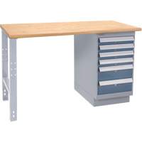 Industrial-Duty Workbench, 1000 lbs Cap., 72" W x 36" D, 34" H Maritime Industrial Rubber